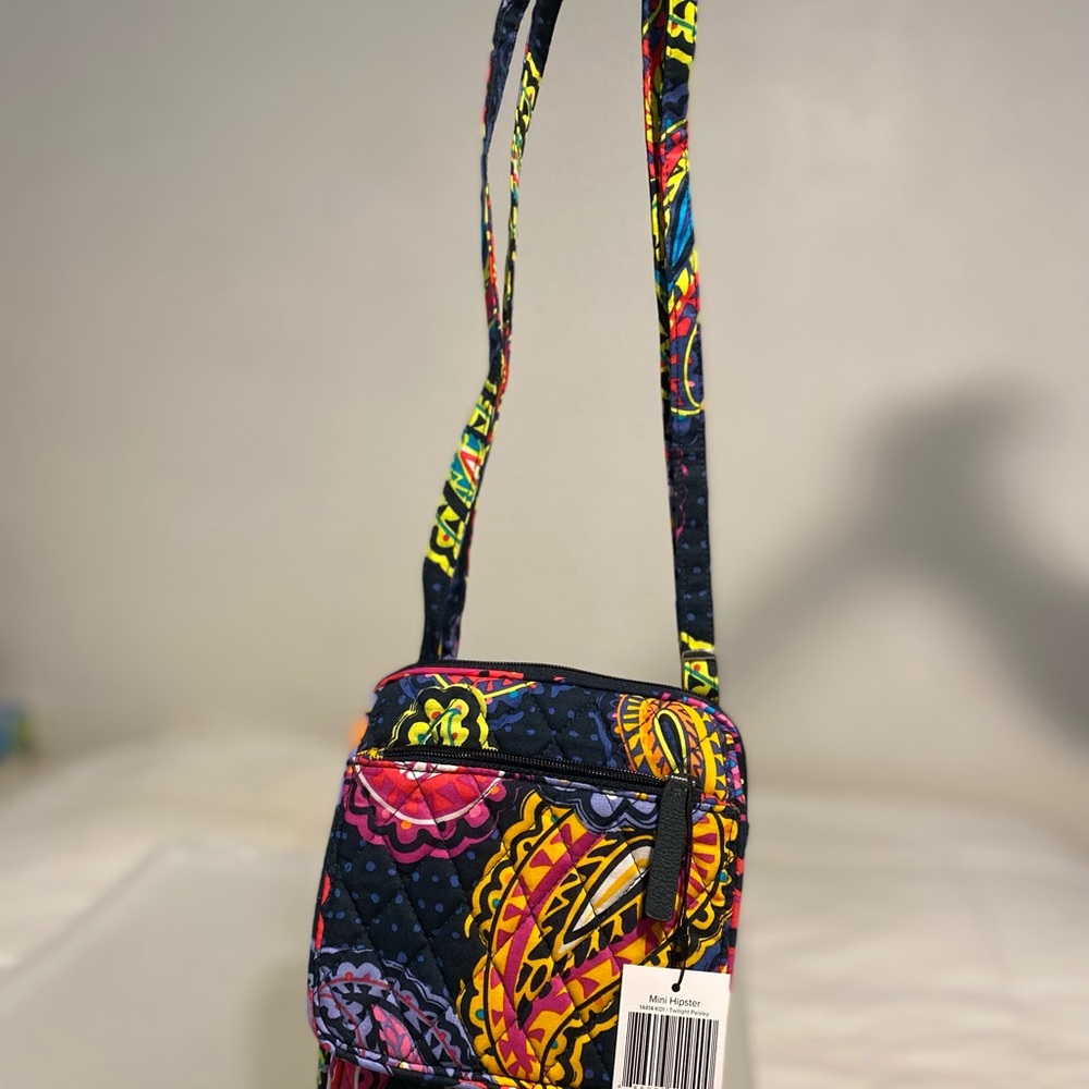 Vibrant Patterned twilight paisley mini hipster Crossbody Bag